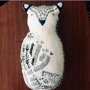 Owl felt pillow by West Elm
